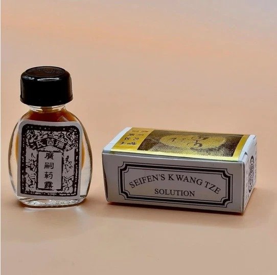 Seifen's Kwang Tze Solution bottle and box